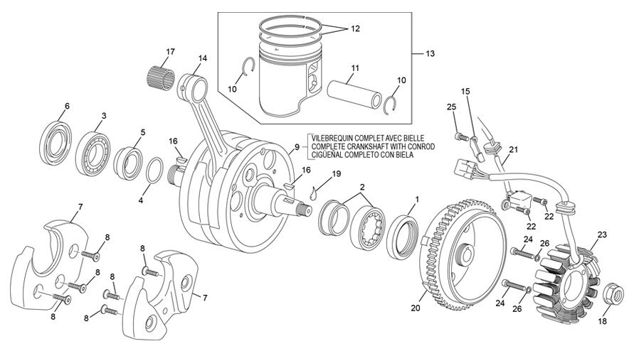 Picture of 19 - CRANKSHAFT ASSY