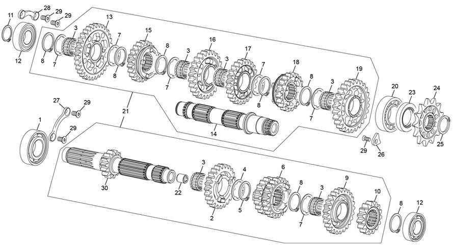 Picture of 17 - GEAR SET