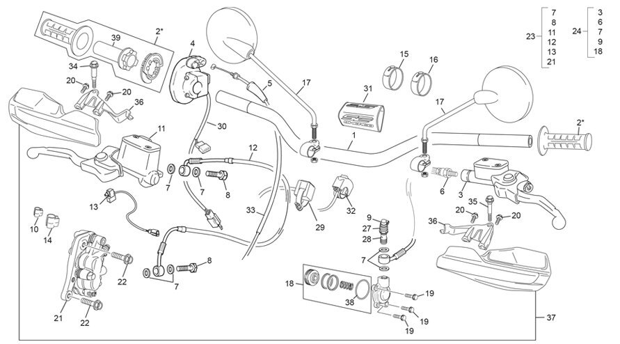 Picture of 12 - HANDLEBAR