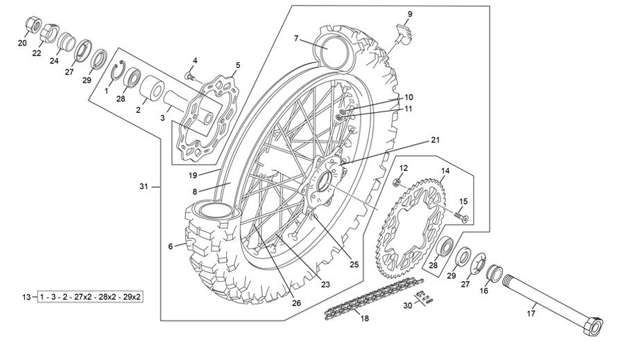 Picture of 11 - REAR WHEEL