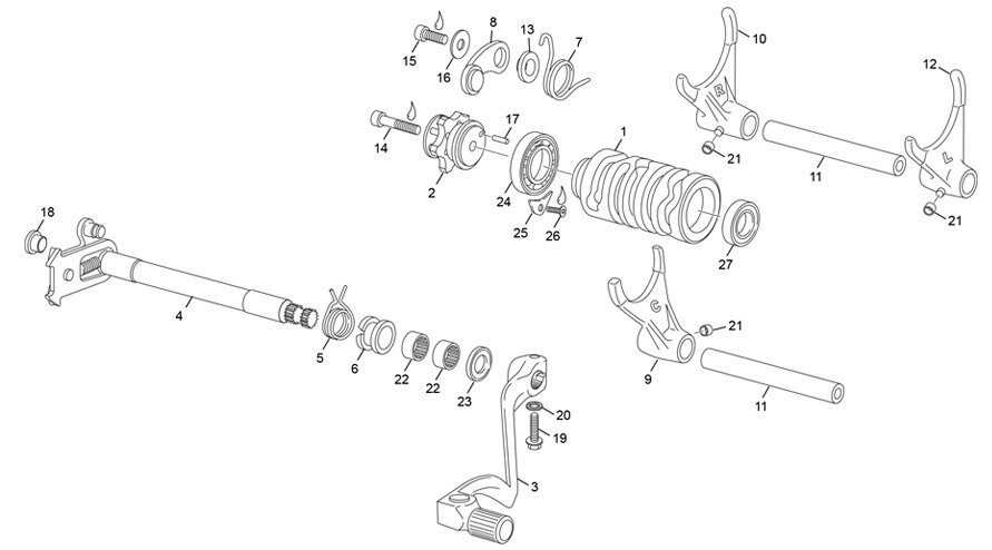 Picture of 16 - GEAR SELECTOR GROUP