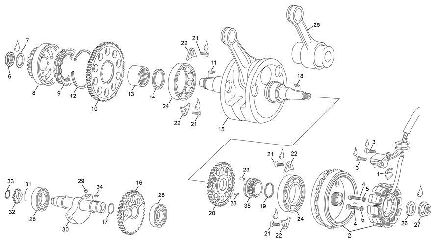 Picture of 19 - CRANKSHAFT ASSY