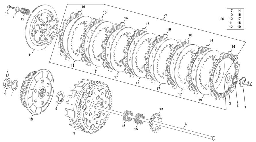Picture of 20 - CLUTCH