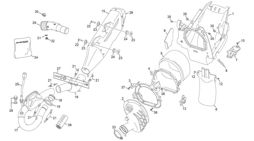 Picture of 05 - AIRBOX - EXHAUST SYSTEM