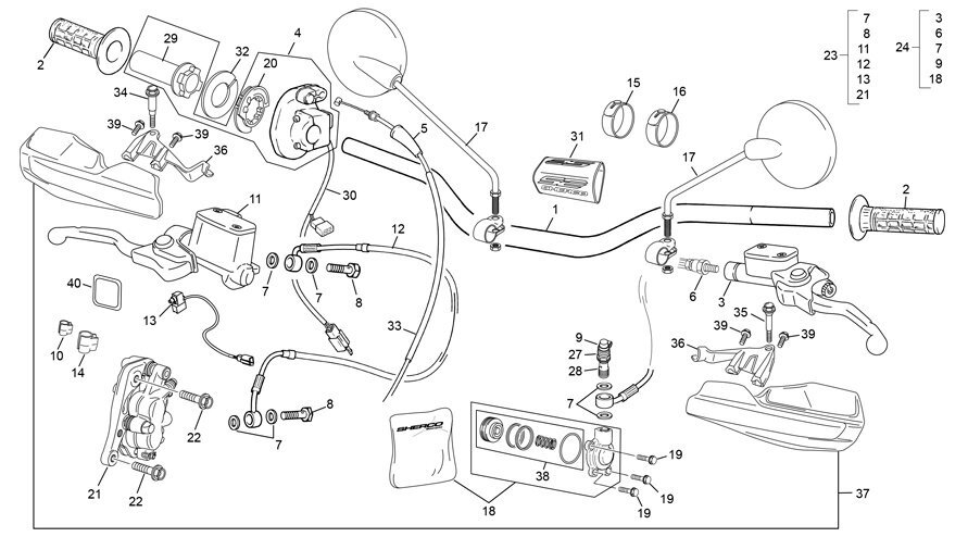 Picture of 12. HANDLEBAR