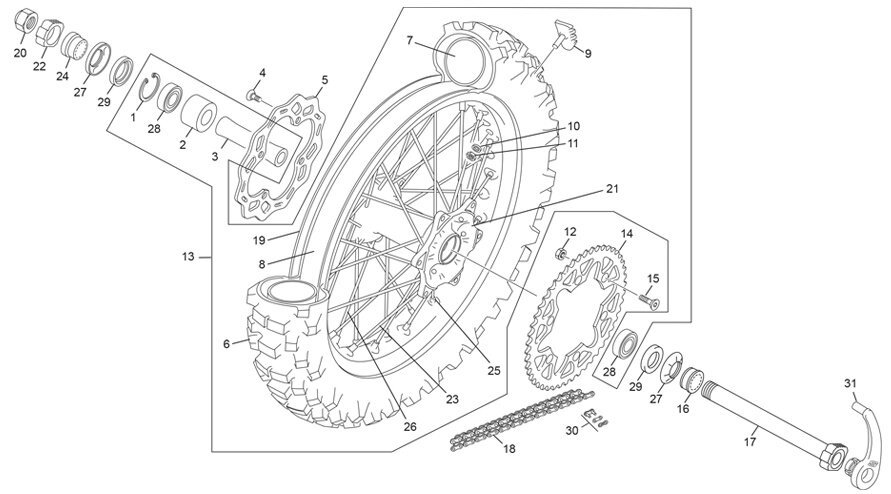 Picture of 11. REAR WHEEL