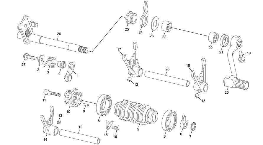 Picture of 16 - GEAR SELECTOR GROUP