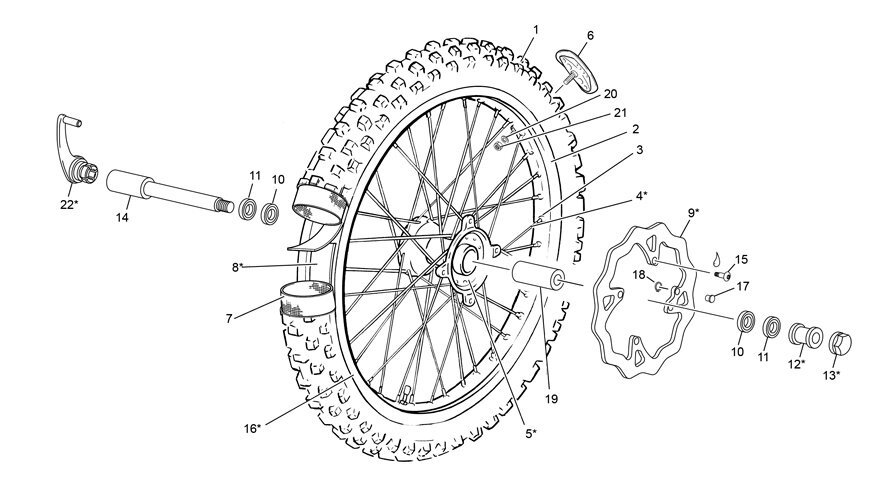 Picture of 10 - FRONT WHEEL