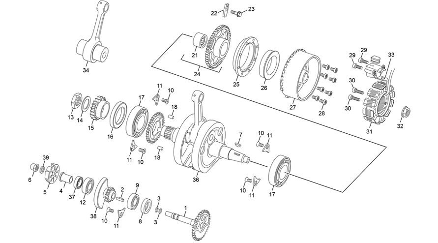 Picture of 19 - CRANKSHAFT ASSY