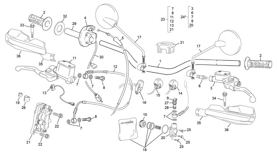 Picture of 12 - HANDLEBAR