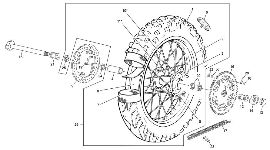 Picture of 11 - REAR WHEEL