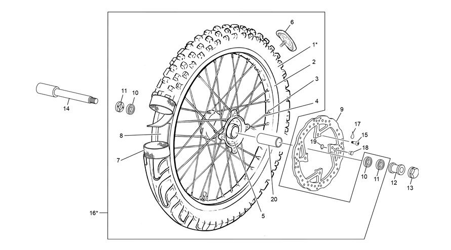 Picture of 10 - FRONT WHEEL