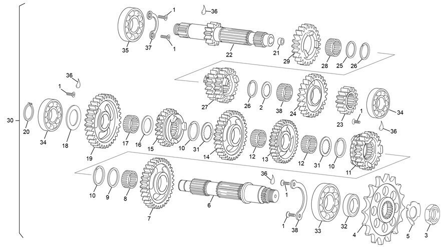 Picture of 17 - GEAR SET