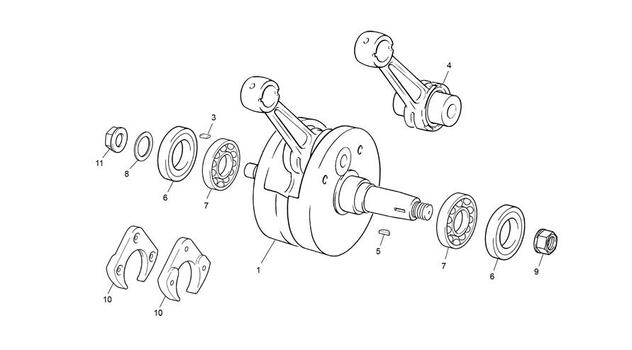 Picture of 16 - CRANKSHAFT ASSY