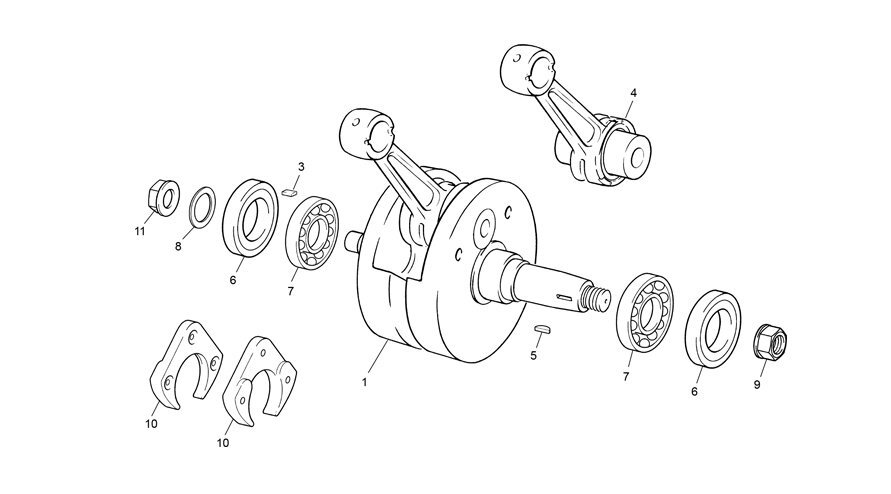 Picture of 16 - CRANKSHAFT ASSY