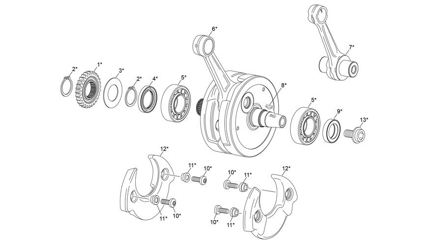 Picture of 15 - CRANKSHAFT ASSY