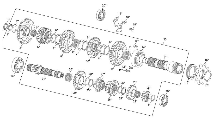 Picture of 13 - GEAR SET