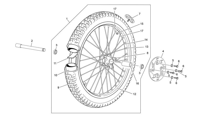 Picture of 07 - FRONT WHEEL