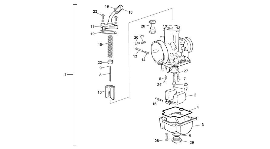 Picture of 18 - CARBURETOR KEIHIN PWK 36