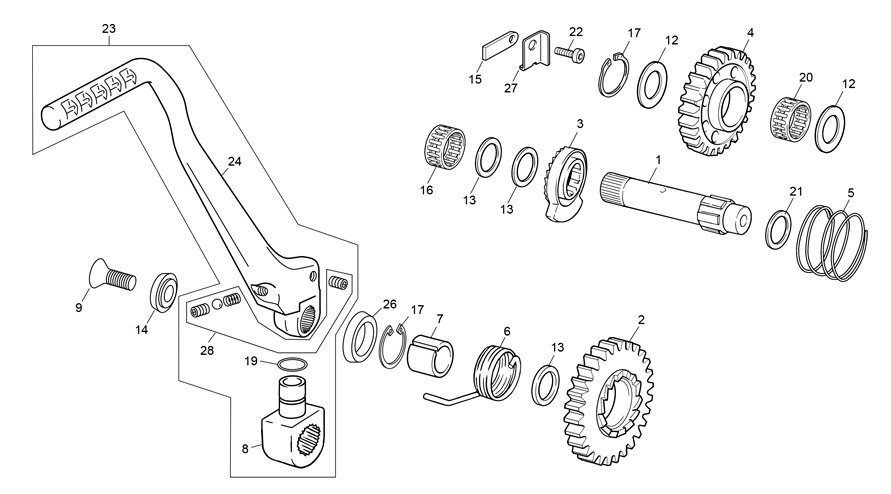 Picture of 12 - KICKSTARTER ASSEMBLY