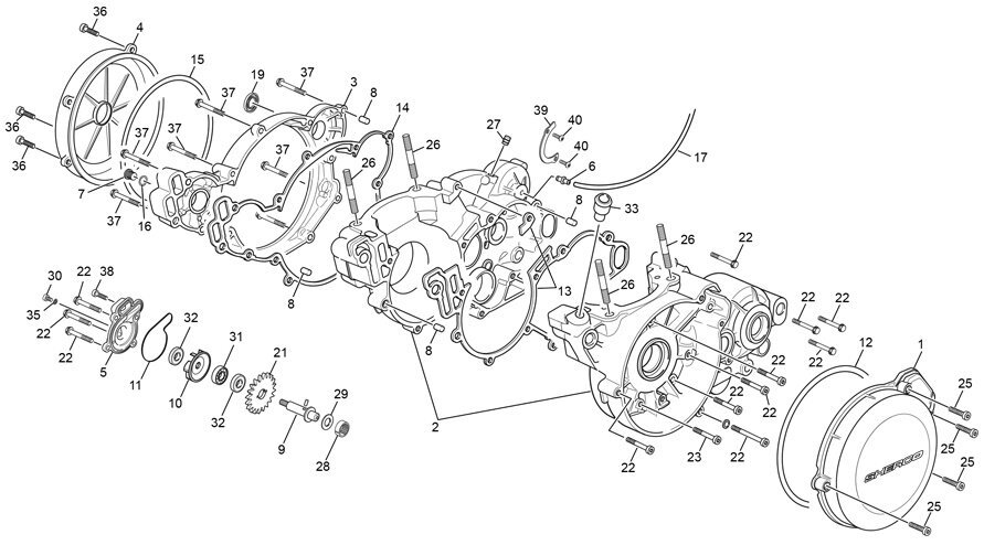 Picture of 15 - CRANKCASE ASSEMBLY