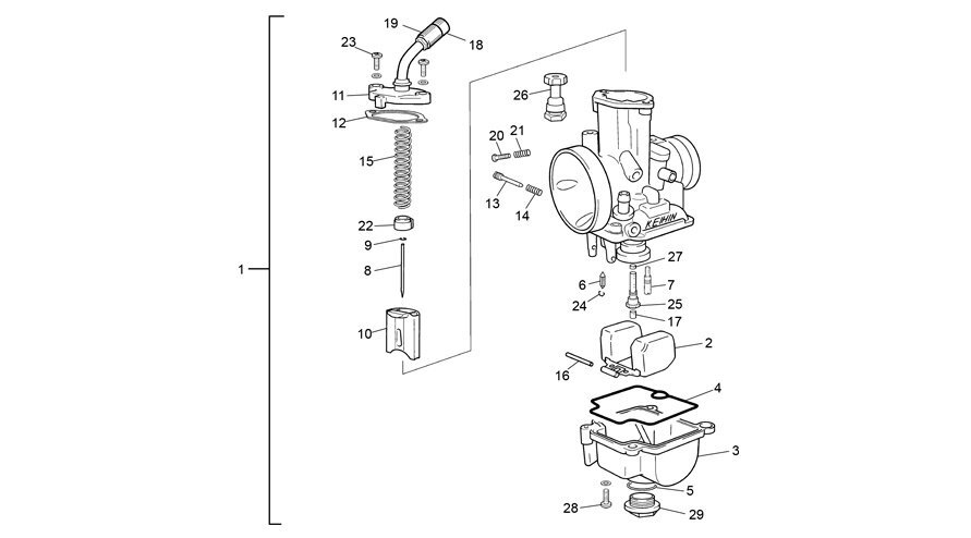Picture of 19 - CARBURETOR KEIHIN PWK 36