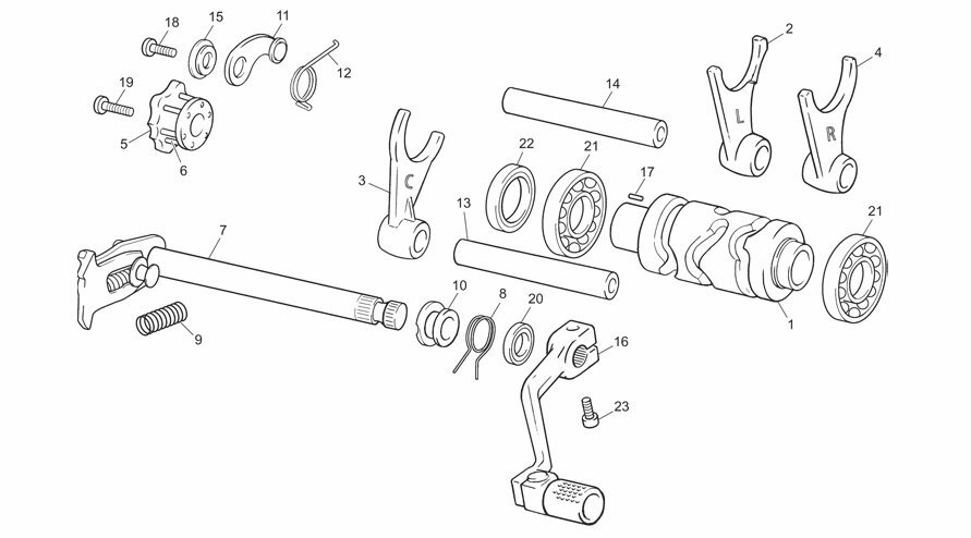 Picture of 12 - GEAR SELECTOR GROUP
