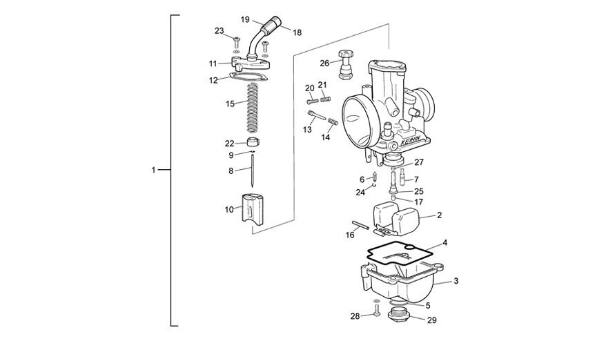 Picture of 19 - CARBURETOR KEIHIN PWK 36