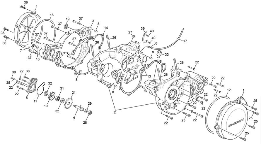 Picture of 15 - CRANKCASE ASSEMBLY
